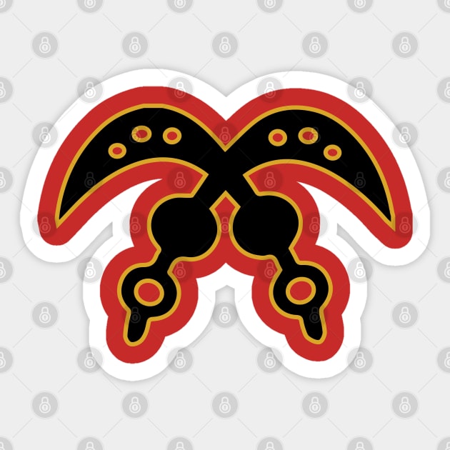 Akofena | Adinkra Symbol | African | African American | Black Lives Sticker by UrbanLifeApparel